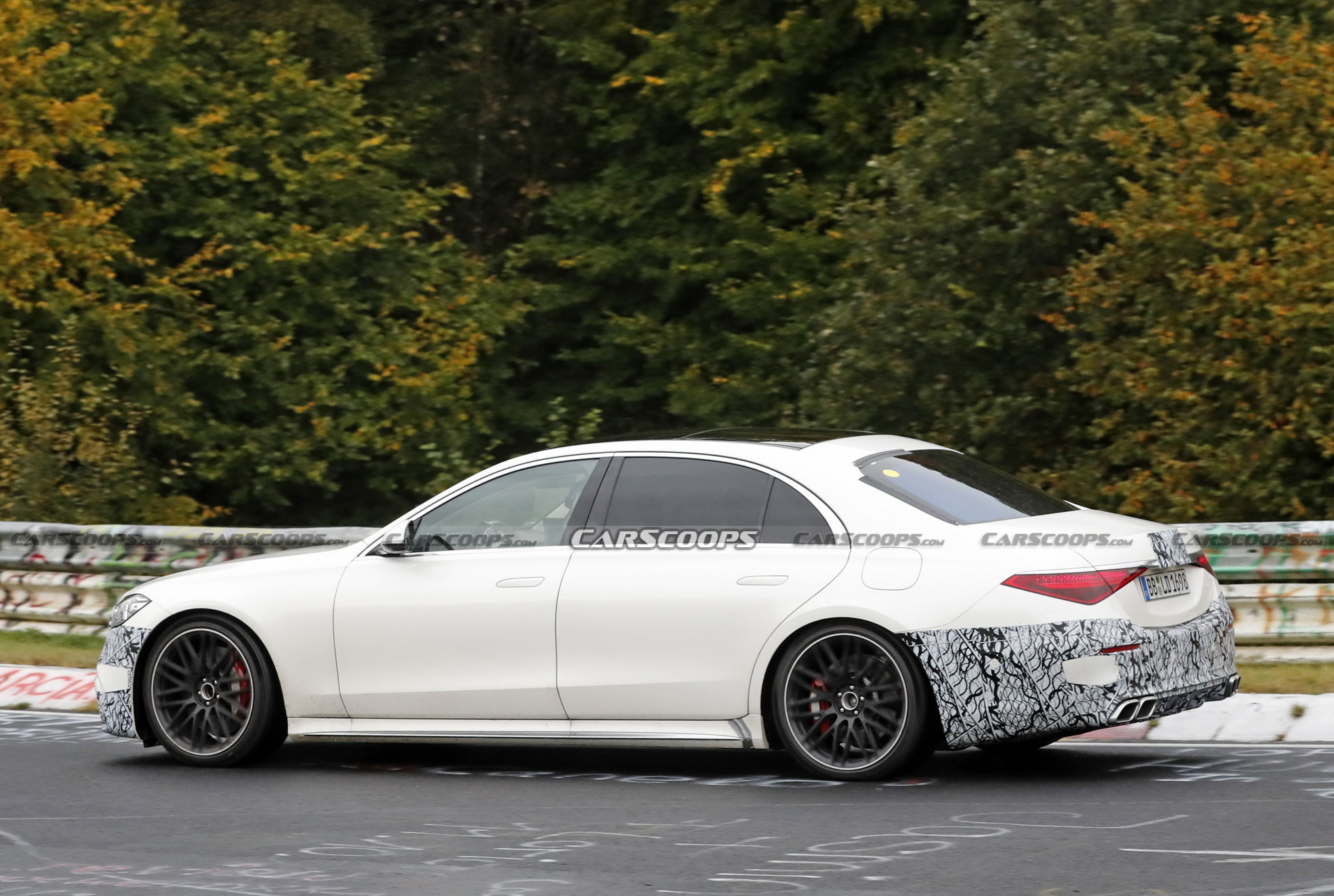 Plug-In Hybrid 2022 Mercedes-AMG S-Class Spotted Again Testing At The Nurburgring