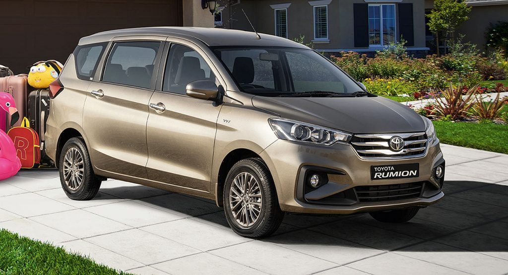  2022 Toyota Rumion Three-Row MPV Is A Rebadged Suzuki Ertiga For South Africa