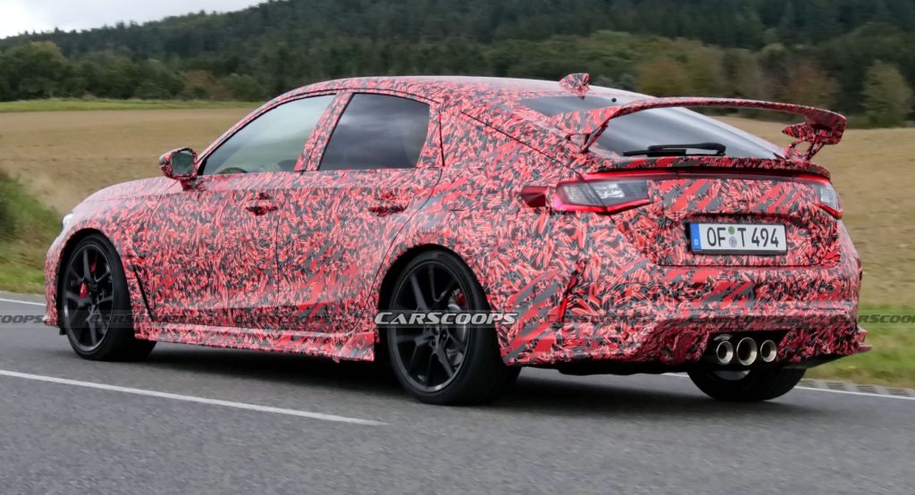  Gotcha! We Snapped The 2022 Honda Civic Type R Prototype A Day After It Was Announced