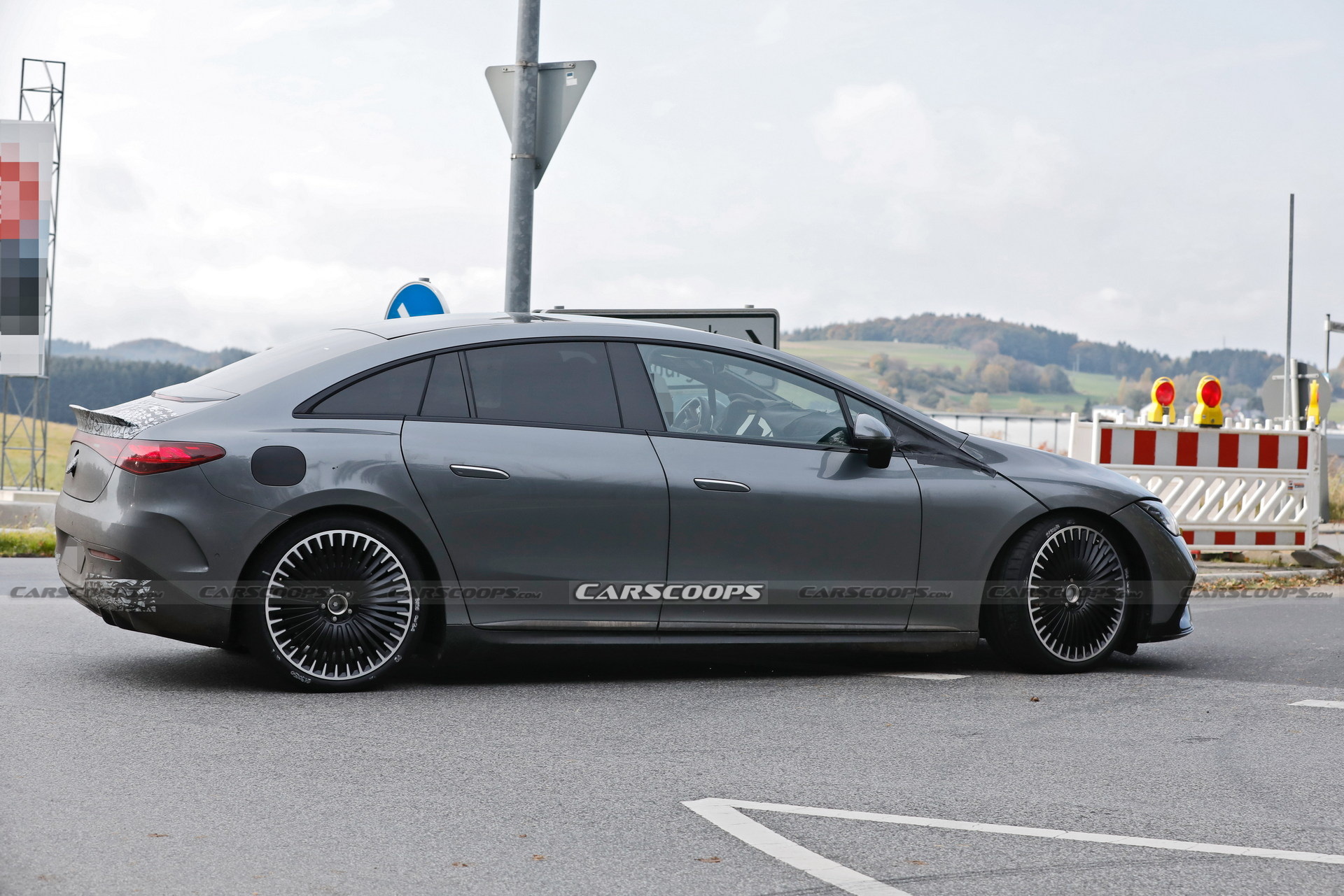 2023 Mercedes-AMG EQE 53 Spied Almost Undisguised With Different Wheel Designs