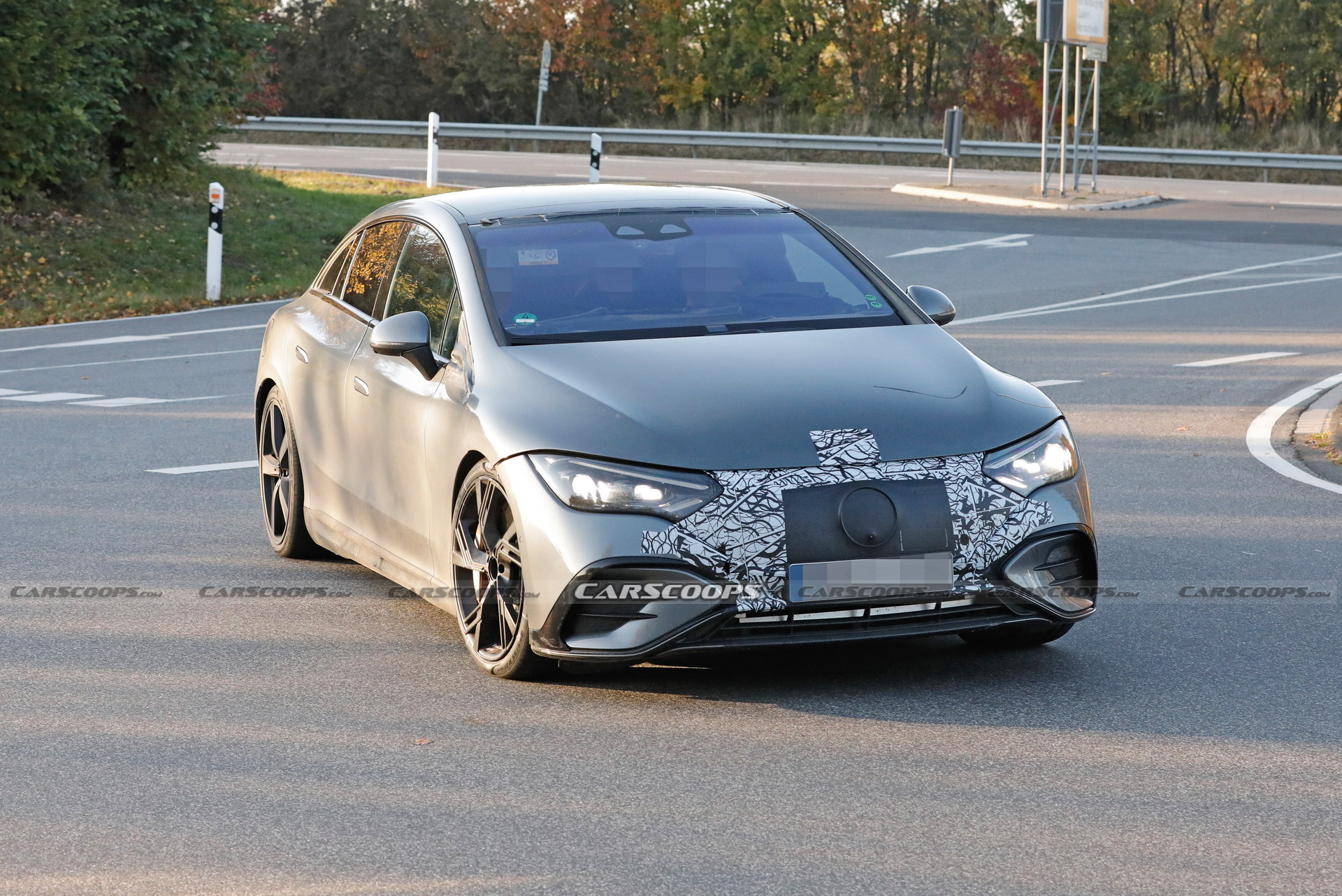 2023 Mercedes-AMG EQE 53 Spied Almost Undisguised With Different Wheel Designs