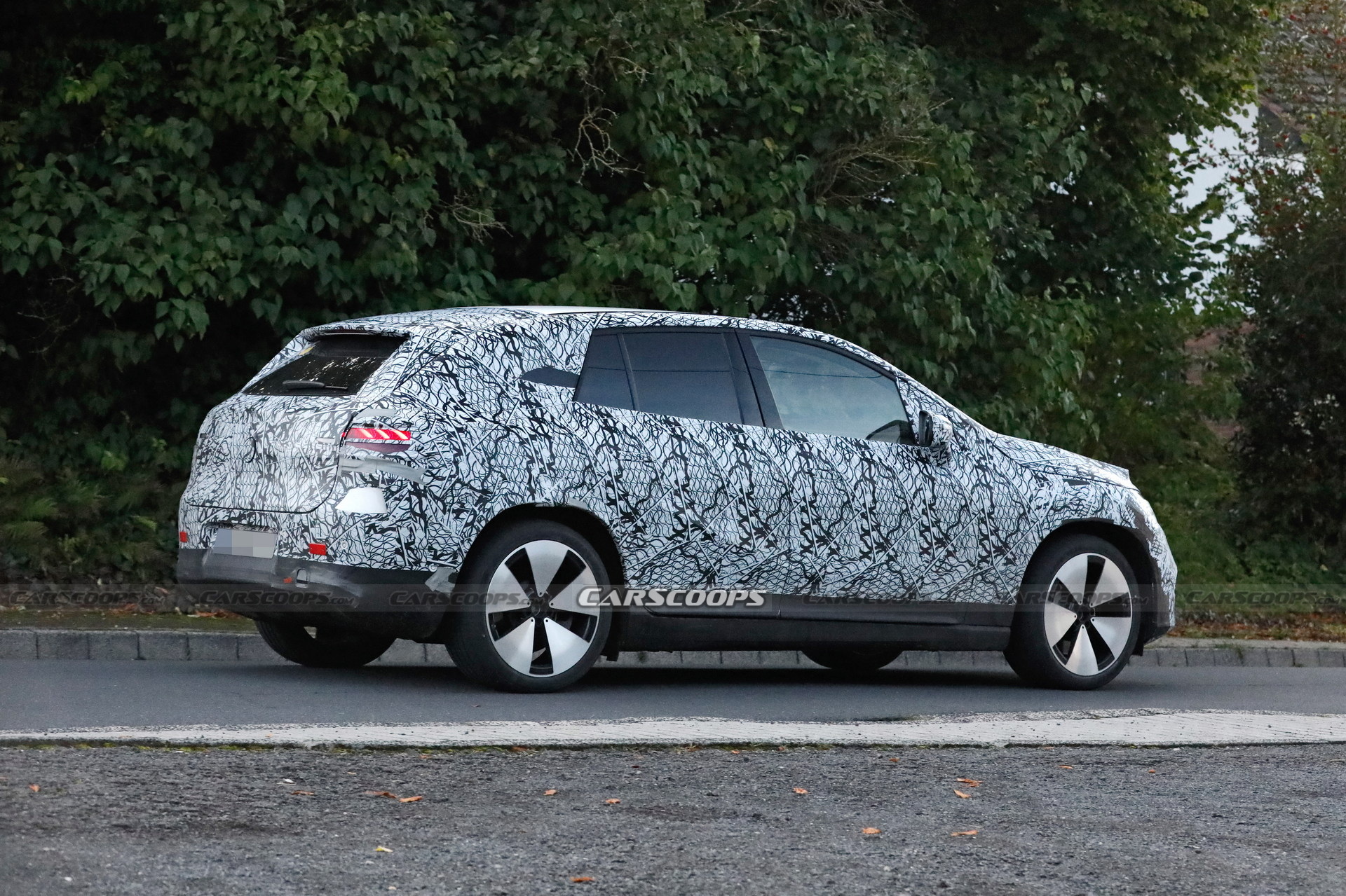 2023 Mercedes-Benz EQE SUV Spied With Huge Covered Grille And Aerodynamic Body