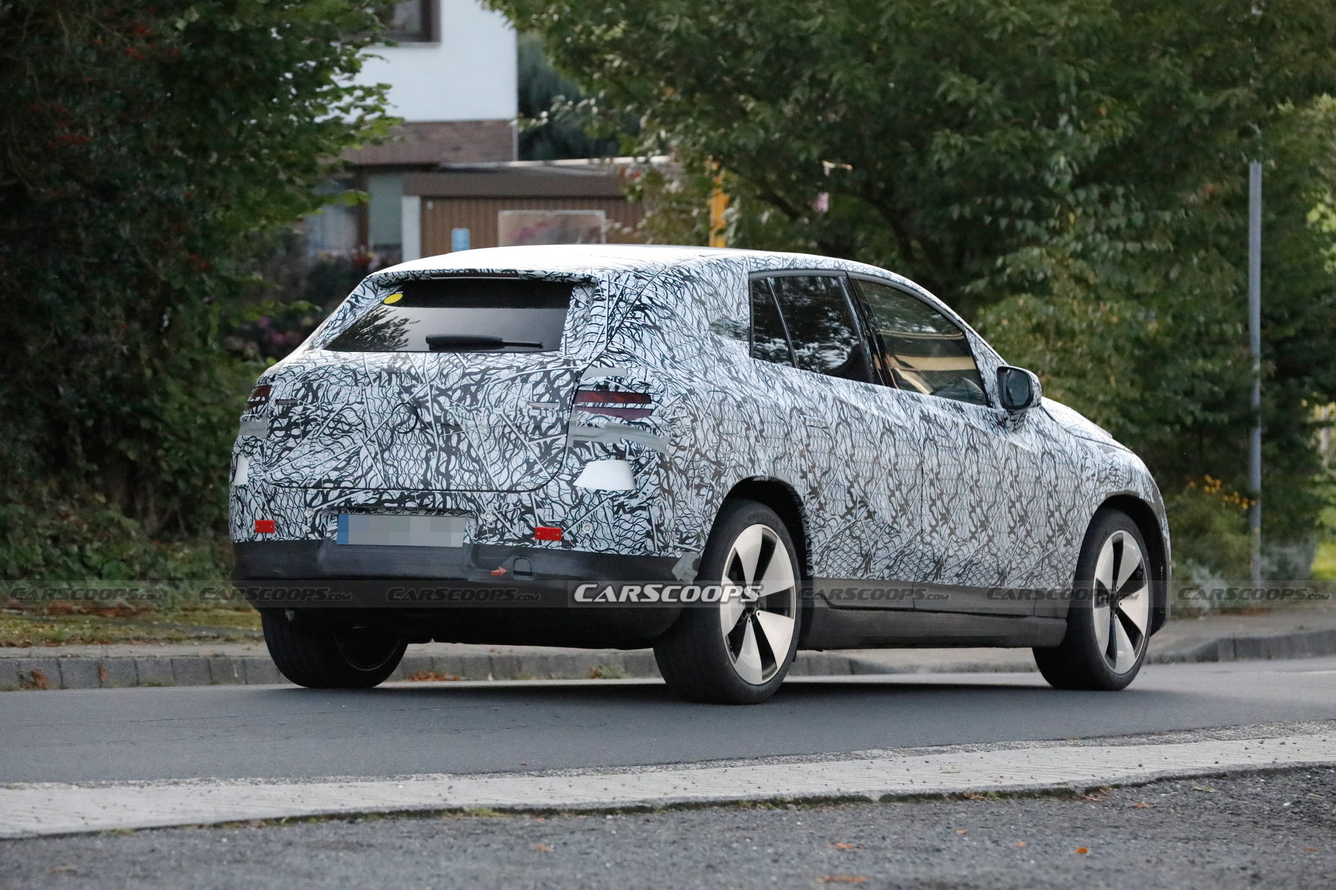 2023 Mercedes-Benz EQE SUV Spied With Huge Covered Grille And Aerodynamic Body