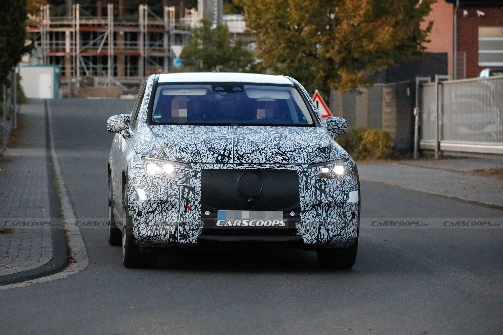 2023 Mercedes-Benz EQE SUV Spied With Huge Covered Grille And Aerodynamic Body