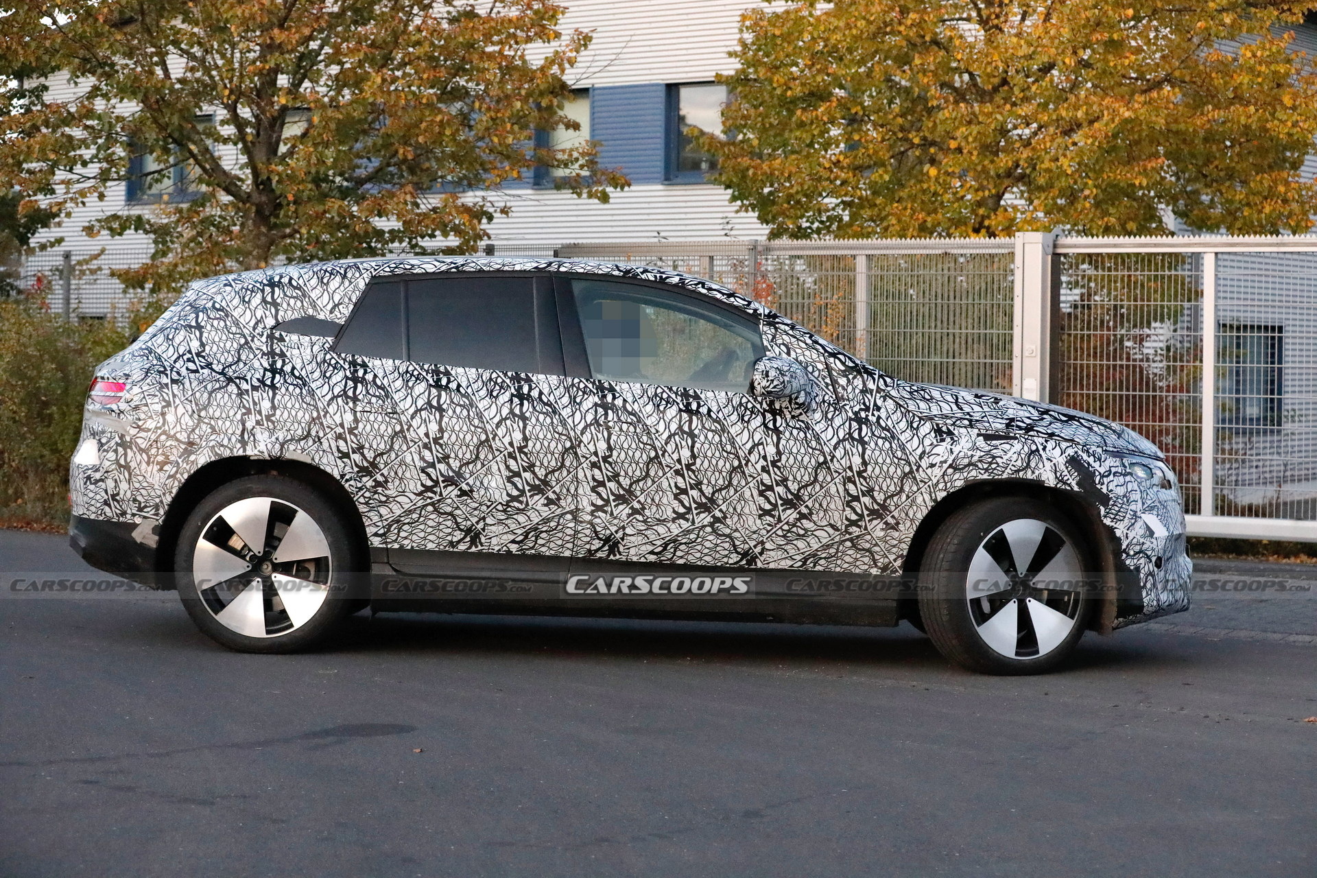 2023 Mercedes-Benz EQE SUV Spied With Huge Covered Grille And Aerodynamic Body