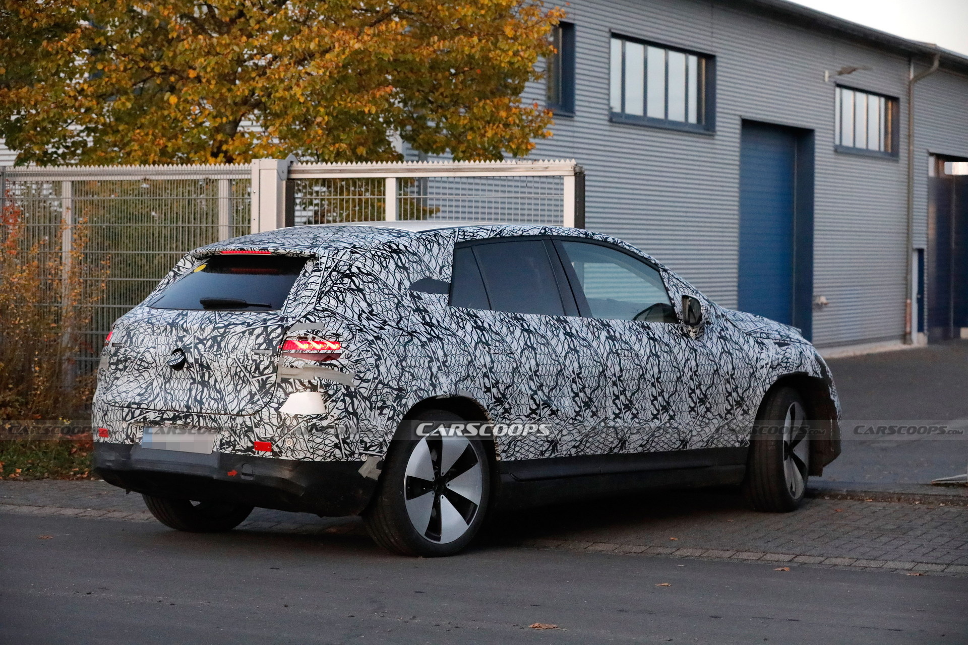 2023 Mercedes-Benz EQE SUV Spied With Huge Covered Grille And Aerodynamic Body