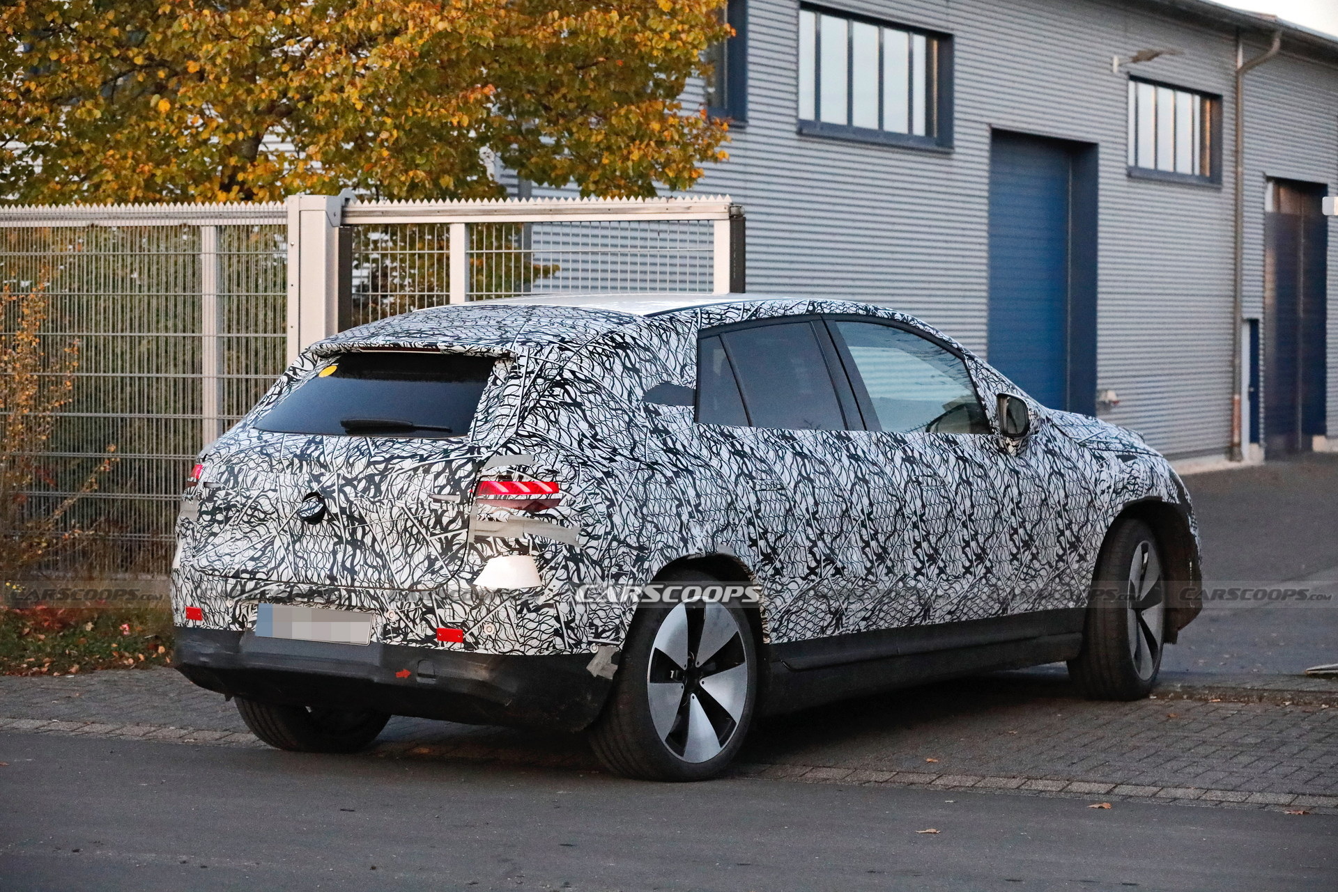 2023 Mercedes-Benz EQE SUV Spied With Huge Covered Grille And Aerodynamic Body