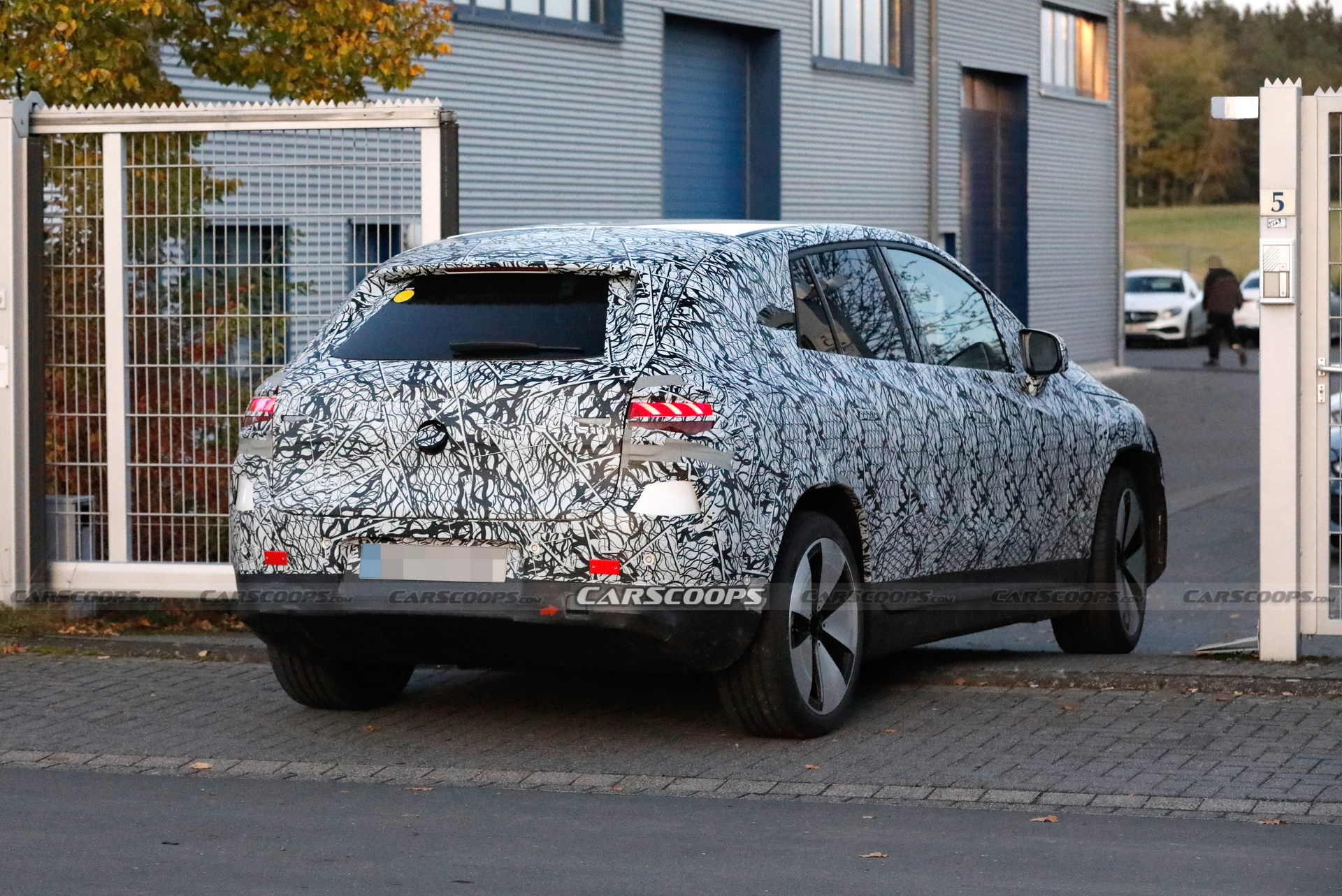 2023 Mercedes-Benz EQE SUV Spied With Huge Covered Grille And Aerodynamic Body