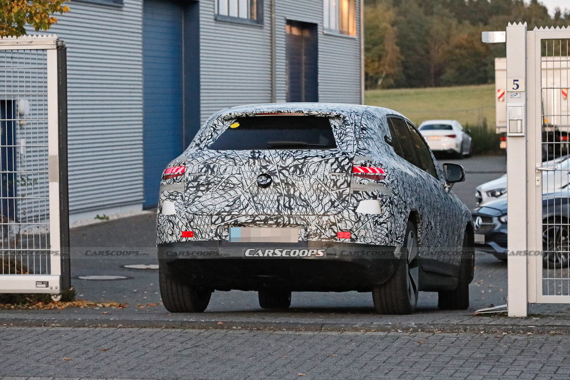 2023 Mercedes-Benz EQE SUV Spied With Huge Covered Grille And Aerodynamic Body