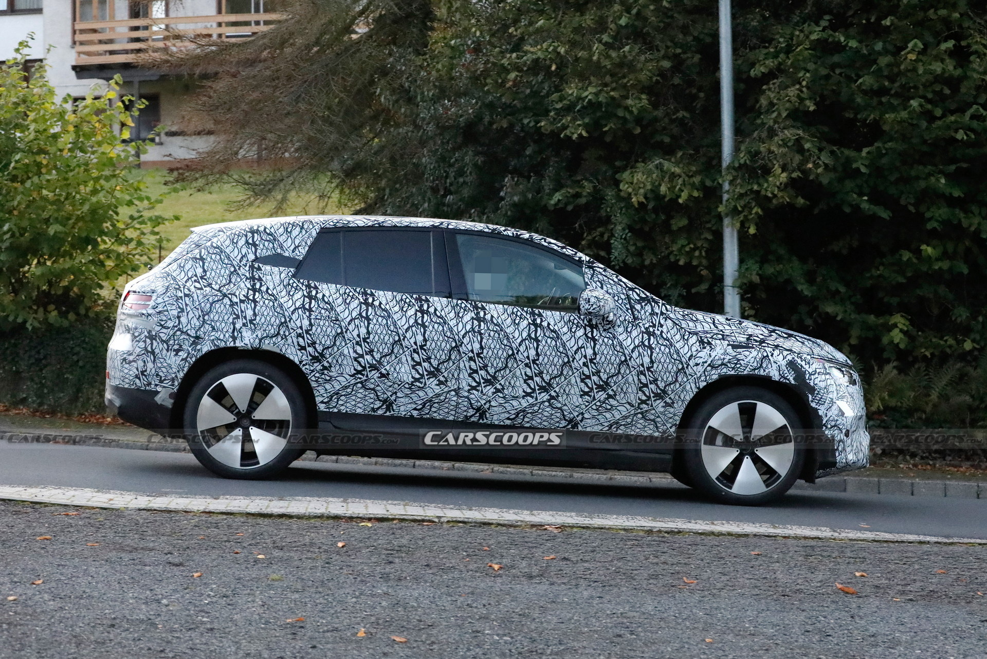 2023 Mercedes-Benz EQE SUV Spied With Huge Covered Grille And Aerodynamic Body