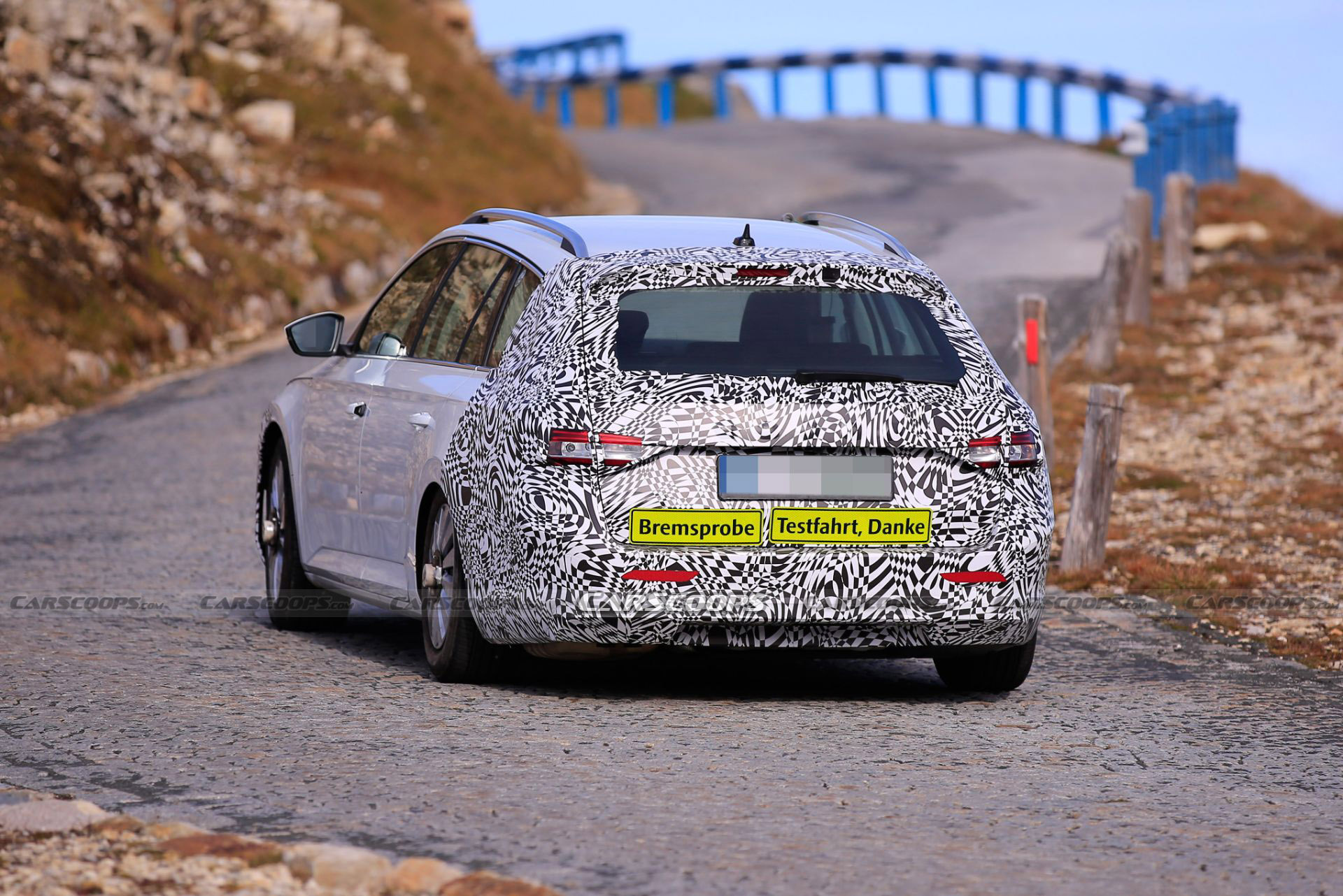 2023 Skoda Superb Test Mule Spied Wearing The Current Model’s Combi Body