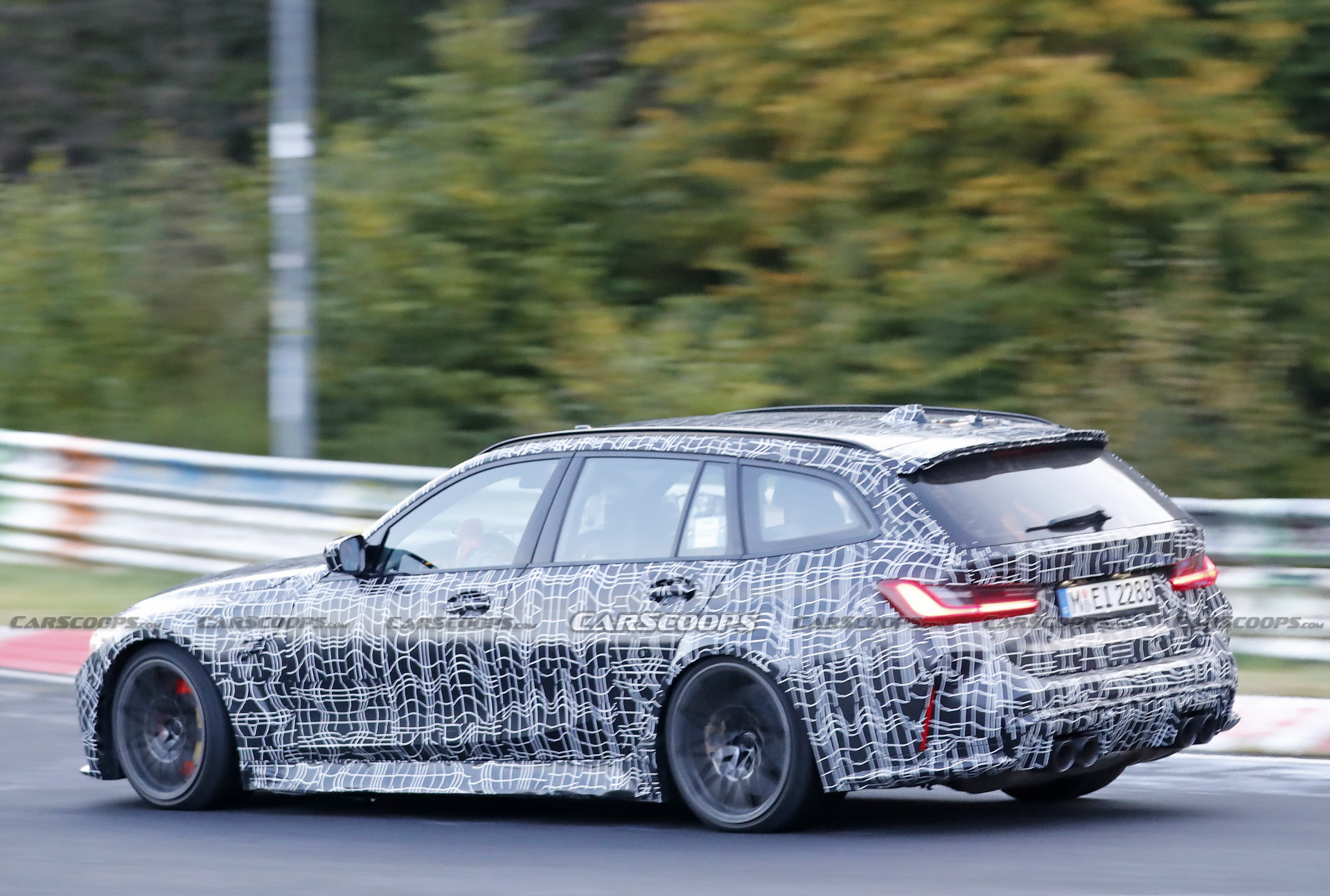 Check Out The 2023 BMW M3 Touring’s Brakes Glow As It Gets Pounded Around The ‘Ring