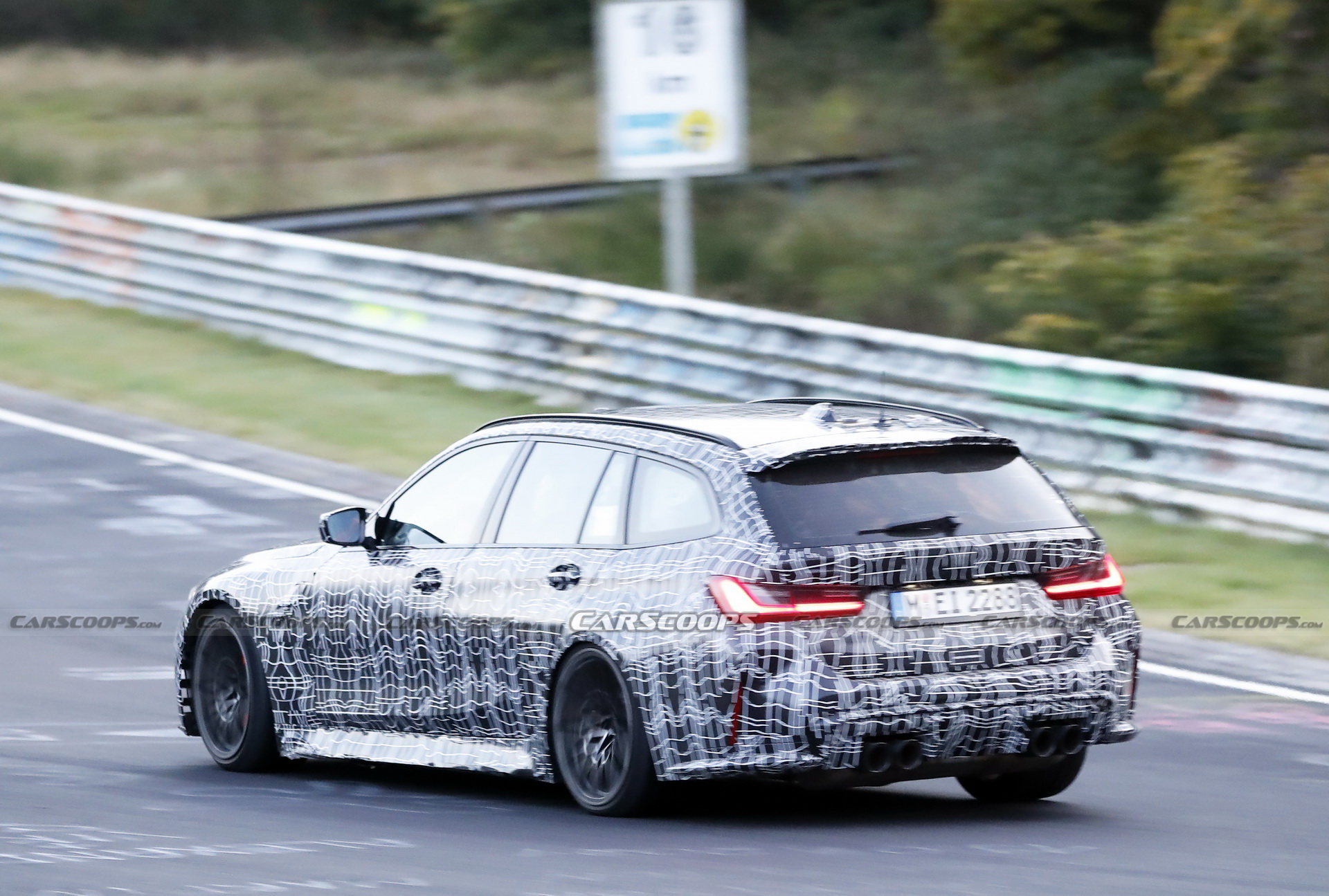 Check Out The 2023 BMW M3 Touring’s Brakes Glow As It Gets Pounded Around The ‘Ring
