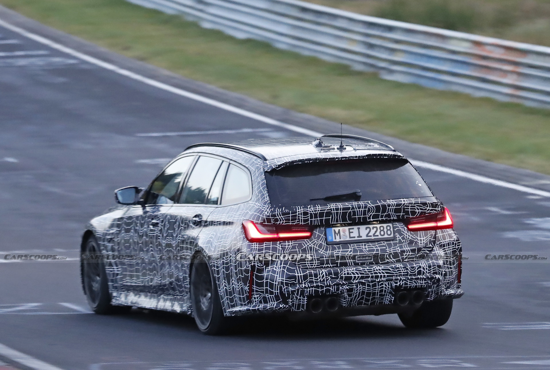 Check Out The 2023 BMW M3 Touring’s Brakes Glow As It Gets Pounded Around The ‘Ring