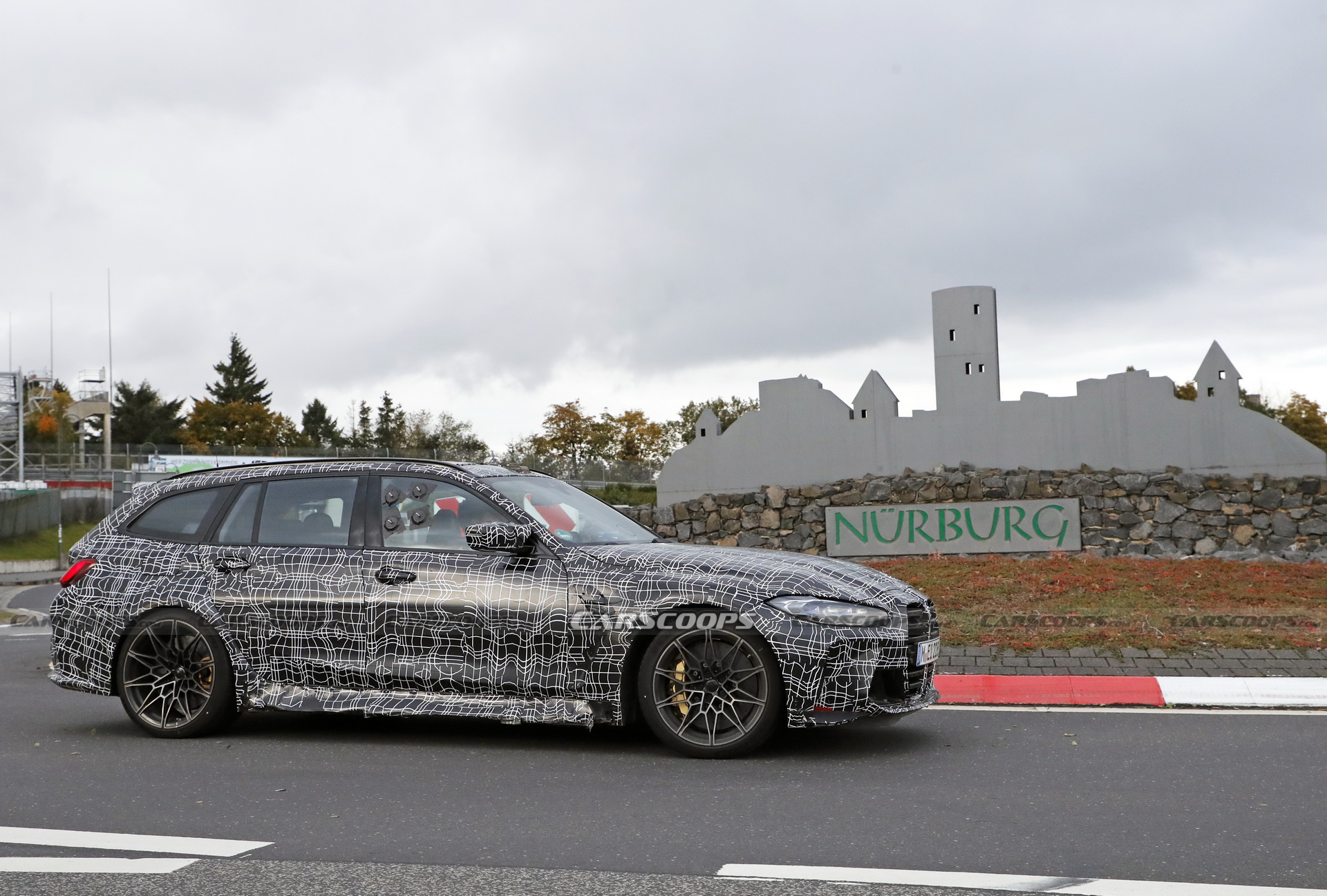 Check Out The 2023 BMW M3 Touring’s Brakes Glow As It Gets Pounded Around The ‘Ring