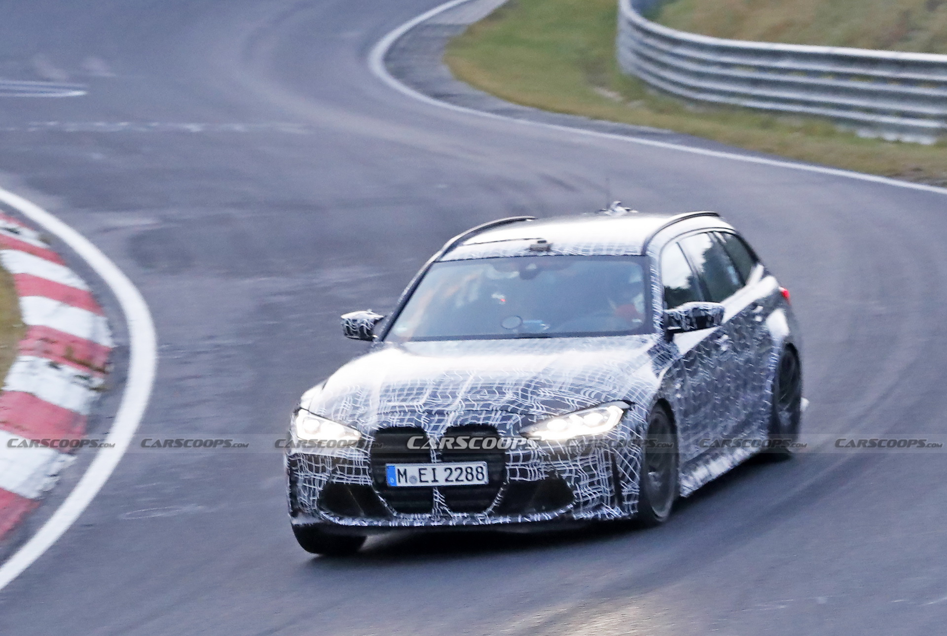 Check Out The 2023 BMW M3 Touring’s Brakes Glow As It Gets Pounded Around The ‘Ring