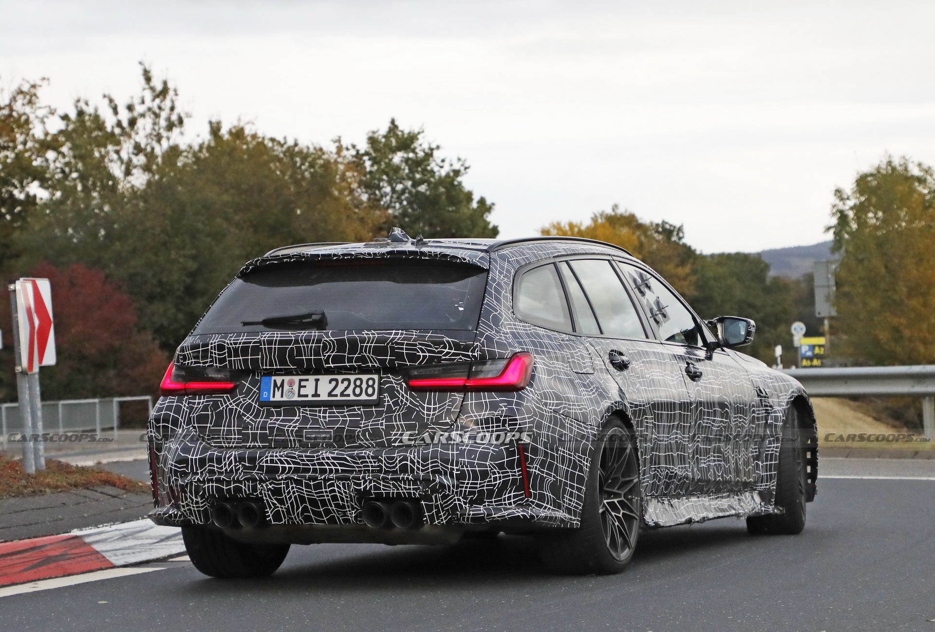Check Out The 2023 BMW M3 Touring’s Brakes Glow As It Gets Pounded Around The ‘Ring