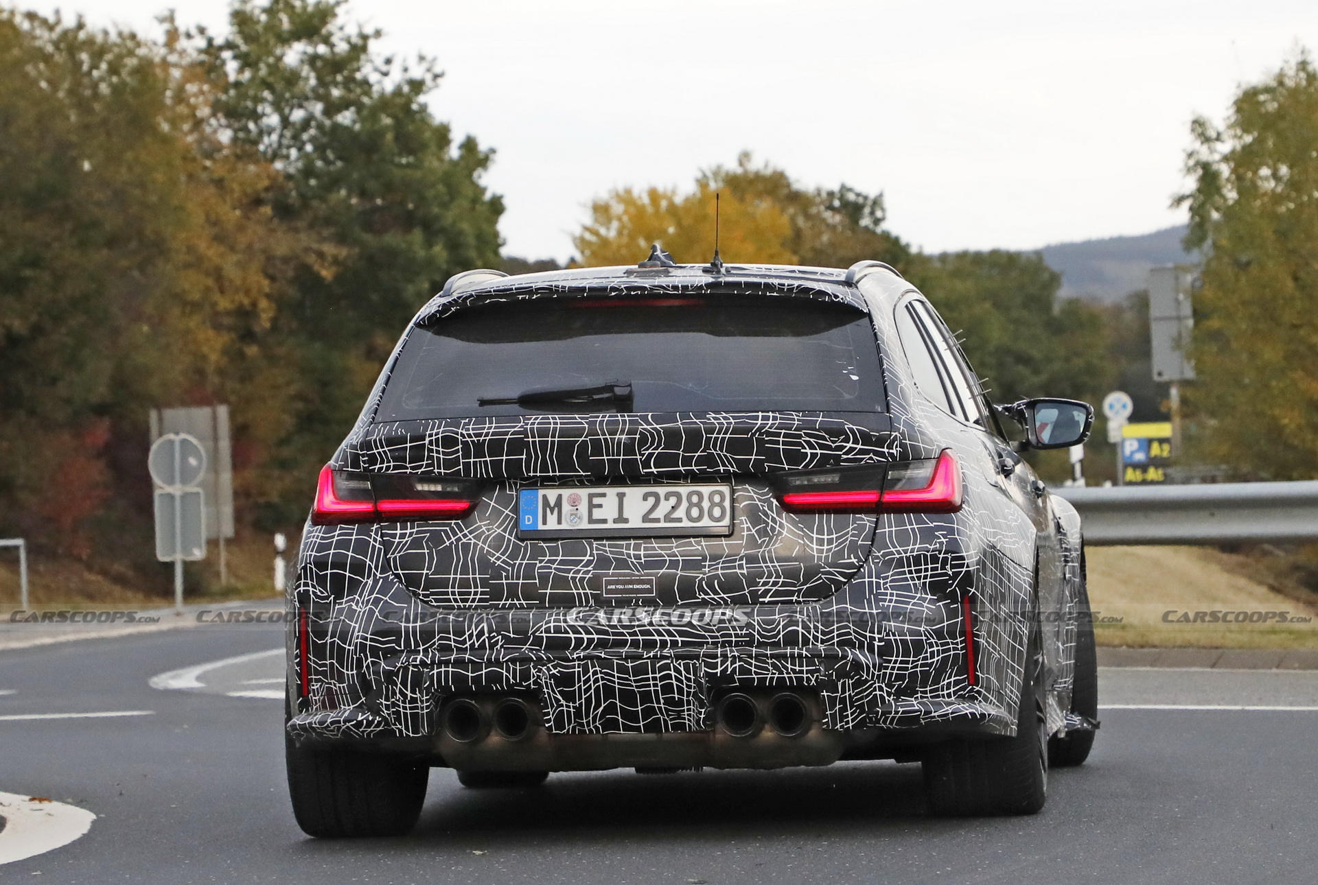 Check Out The 2023 BMW M3 Touring’s Brakes Glow As It Gets Pounded Around The ‘Ring