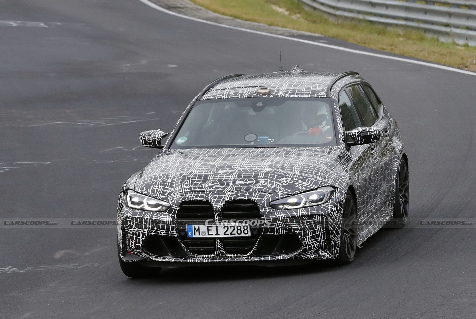Check Out The 2023 BMW M3 Touring’s Brakes Glow As It Gets Pounded Around The ‘Ring
