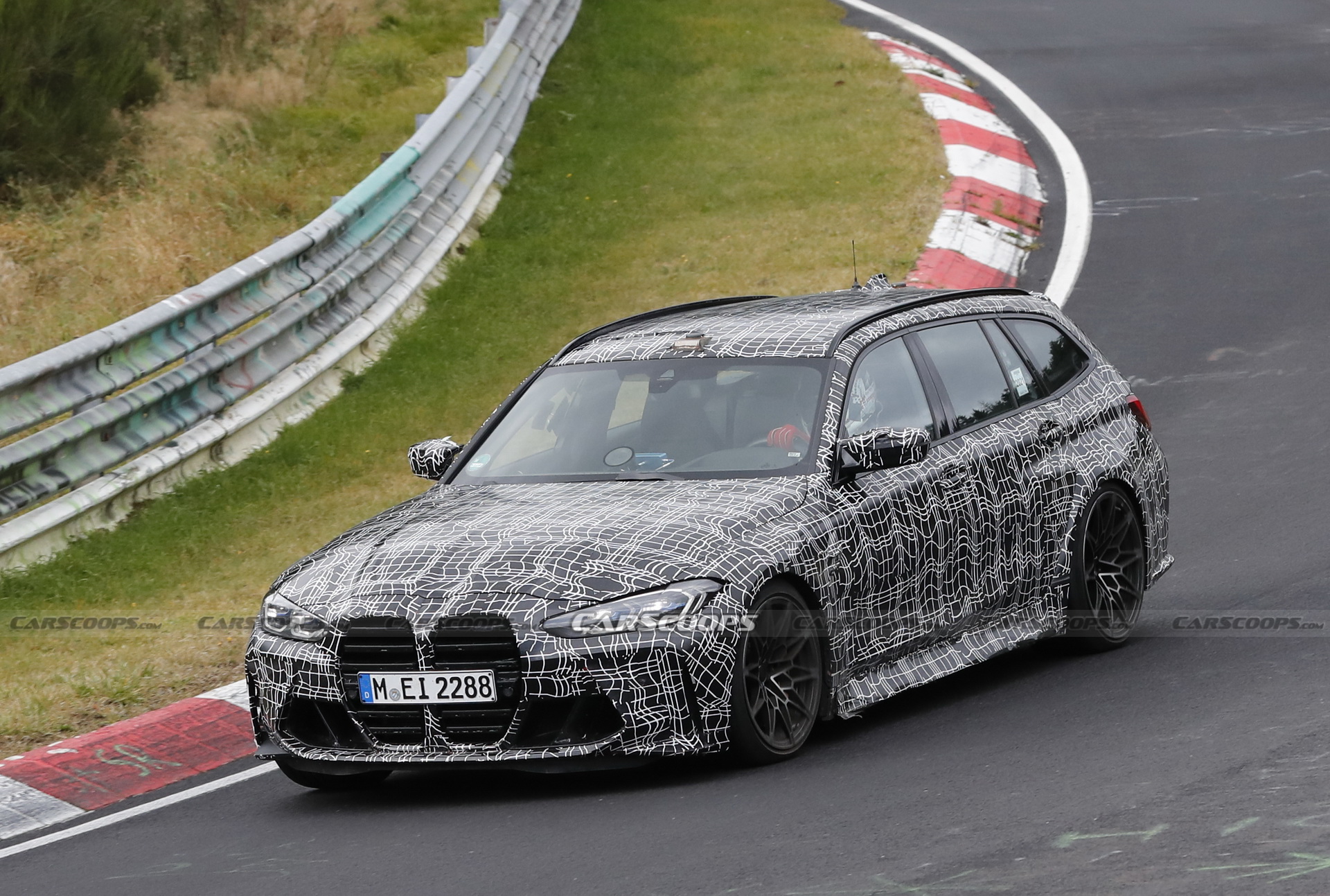 Check Out The 2023 BMW M3 Touring’s Brakes Glow As It Gets Pounded Around The ‘Ring