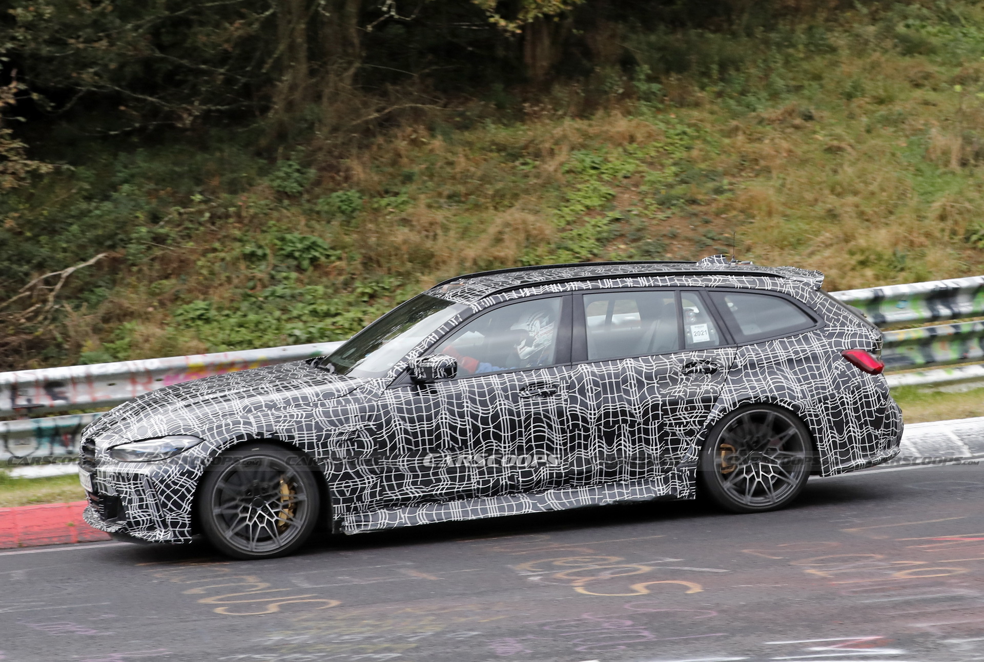 Check Out The 2023 BMW M3 Touring’s Brakes Glow As It Gets Pounded Around The ‘Ring