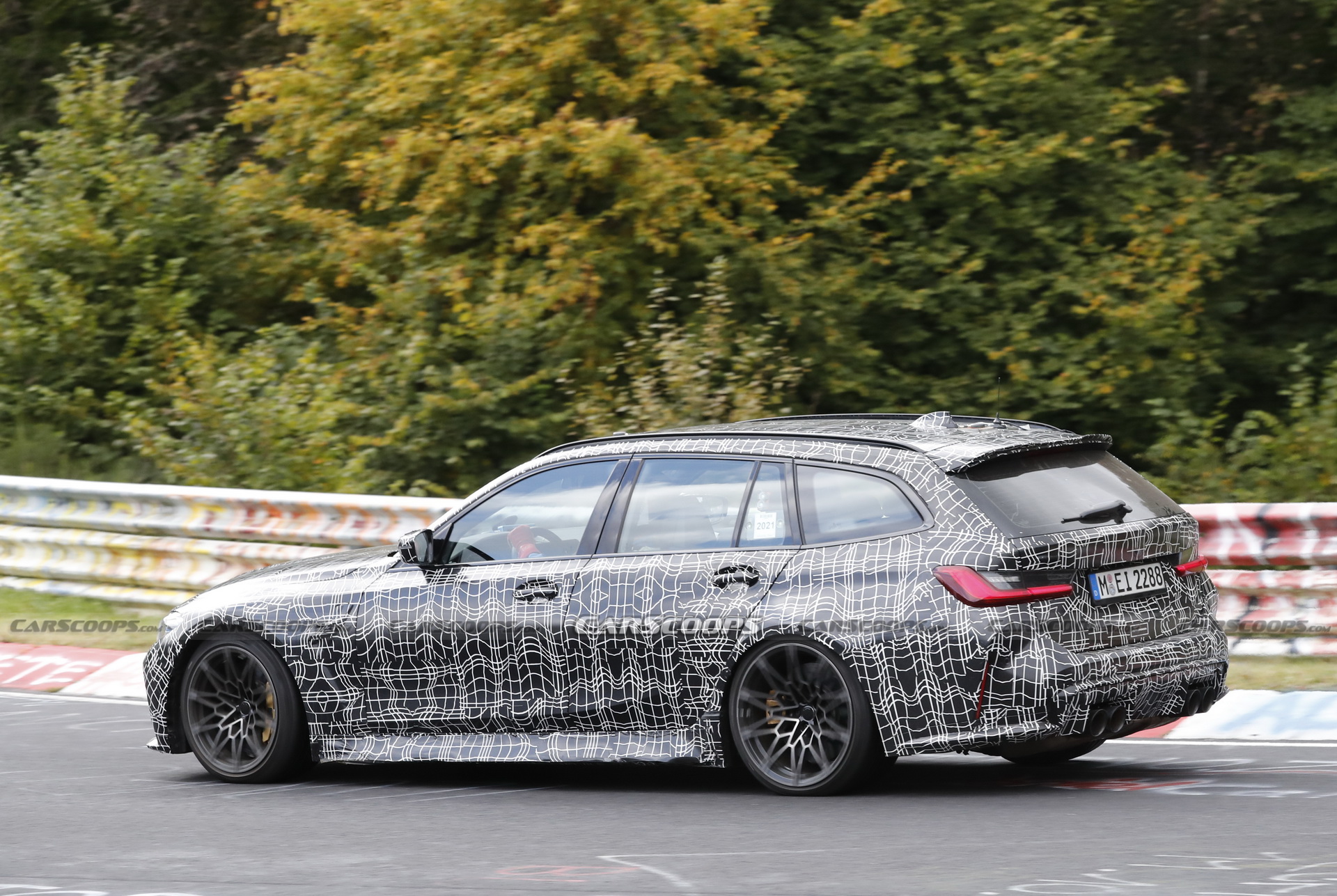 Check Out The 2023 BMW M3 Touring’s Brakes Glow As It Gets Pounded Around The ‘Ring