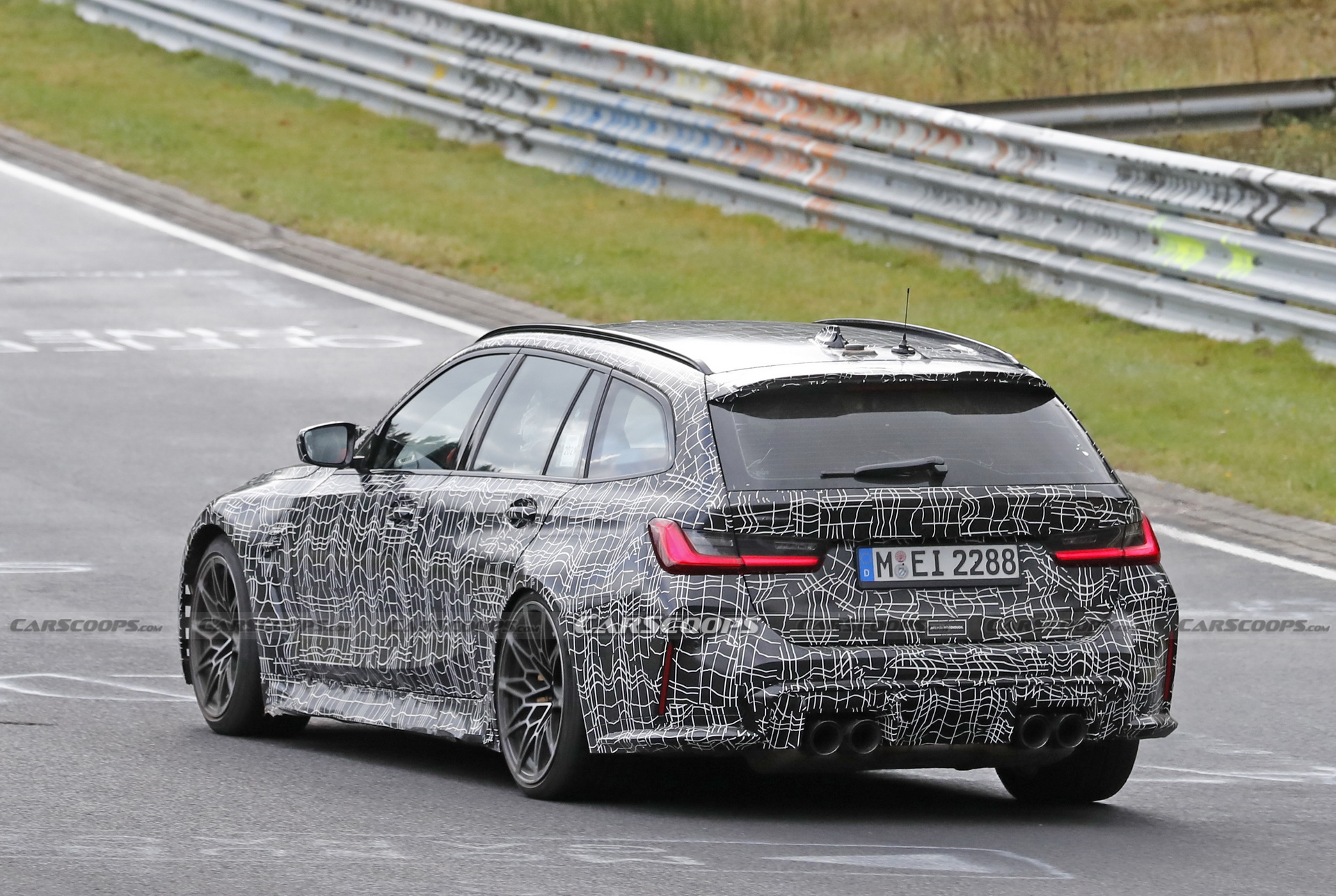 Check Out The 2023 BMW M3 Touring’s Brakes Glow As It Gets Pounded Around The ‘Ring