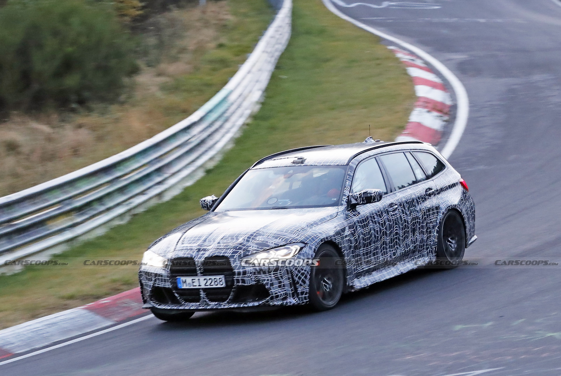 Check Out The 2023 BMW M3 Touring’s Brakes Glow As It Gets Pounded Around The ‘Ring
