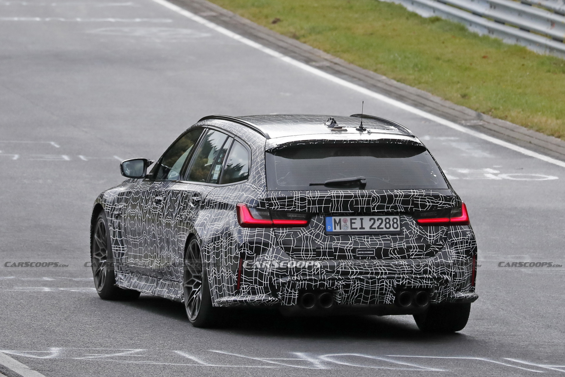 Check Out The 2023 BMW M3 Touring’s Brakes Glow As It Gets Pounded Around The ‘Ring