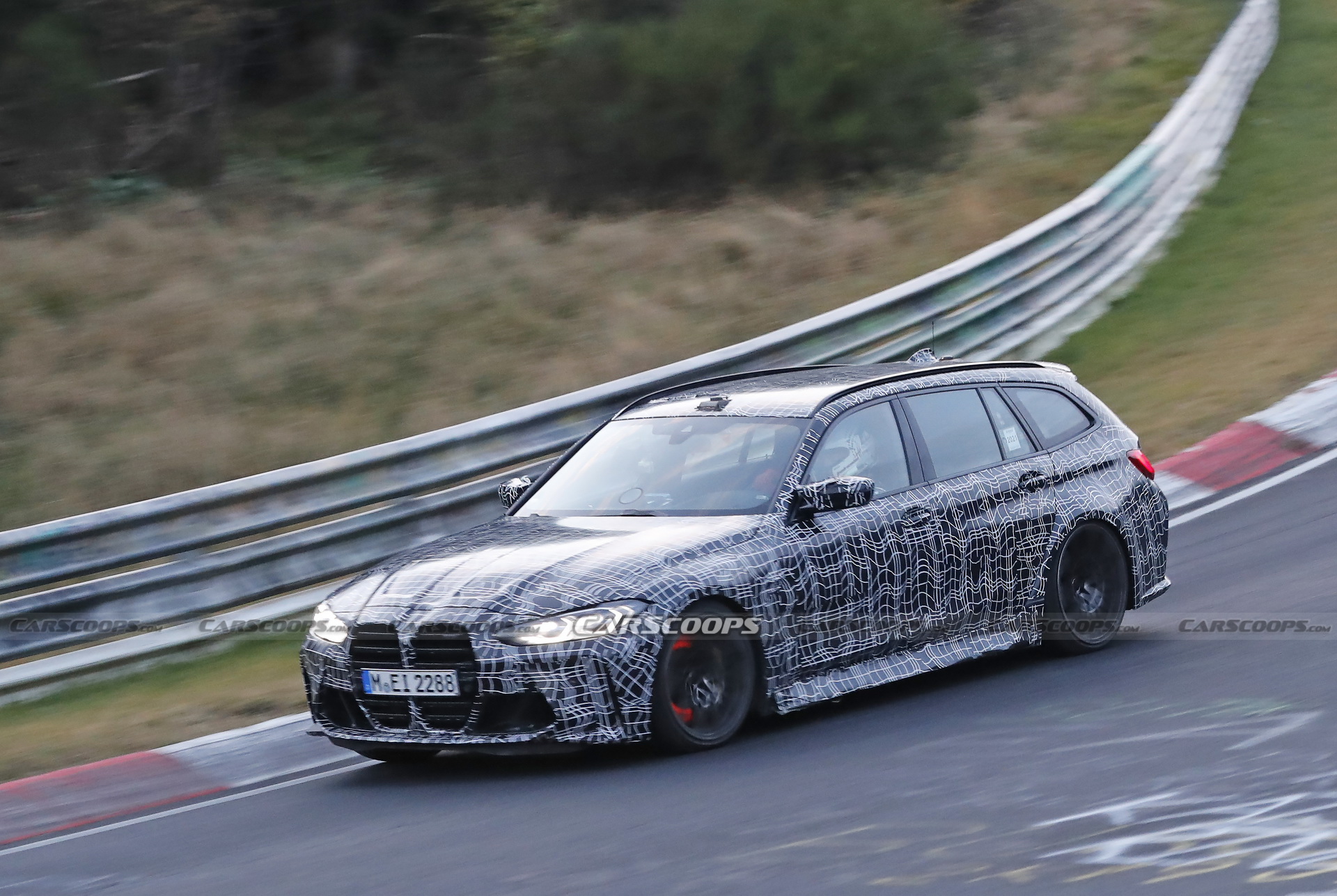 Check Out The 2023 BMW M3 Touring’s Brakes Glow As It Gets Pounded Around The ‘Ring