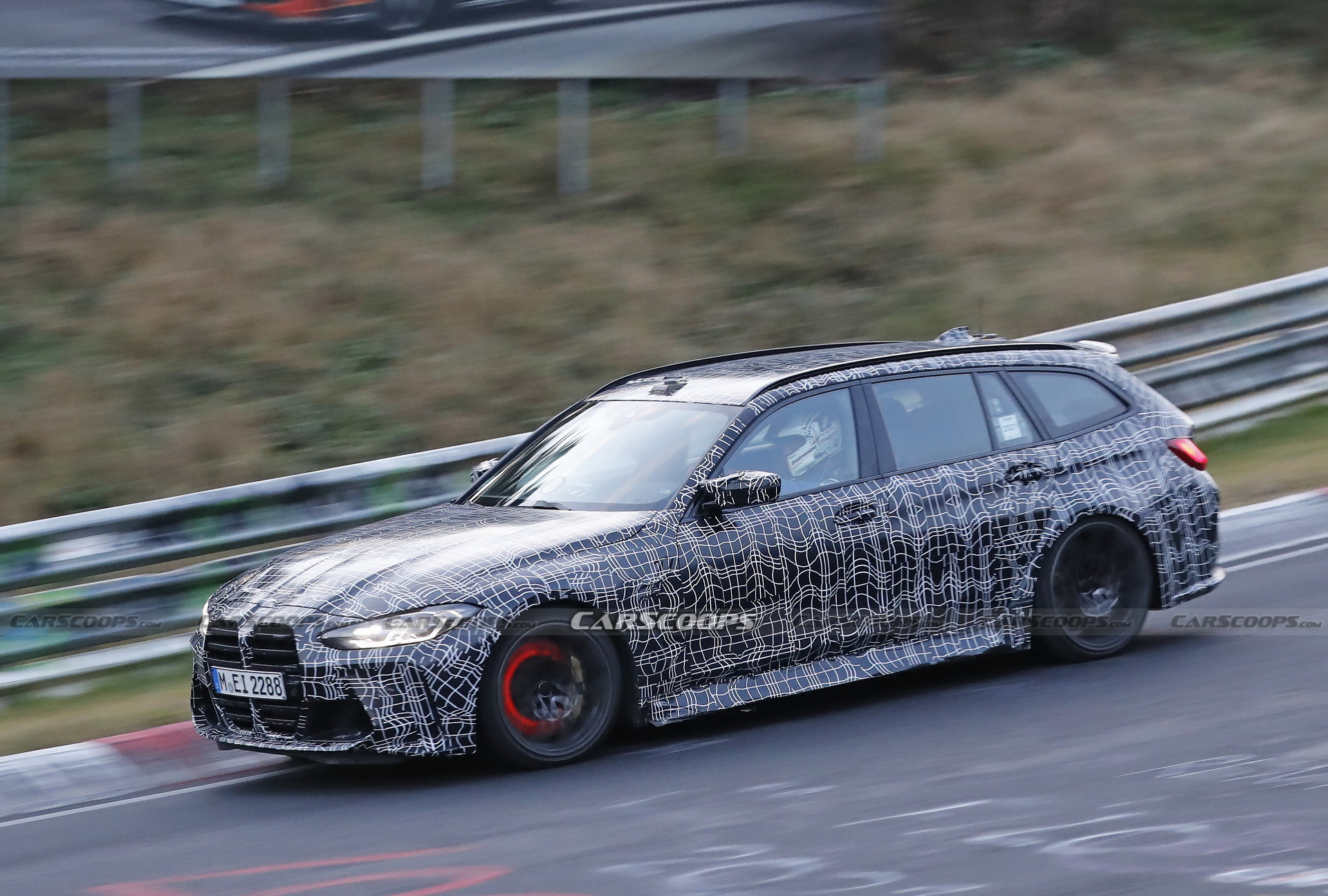 Check Out The 2023 BMW M3 Touring’s Brakes Glow As It Gets Pounded Around The ‘Ring
