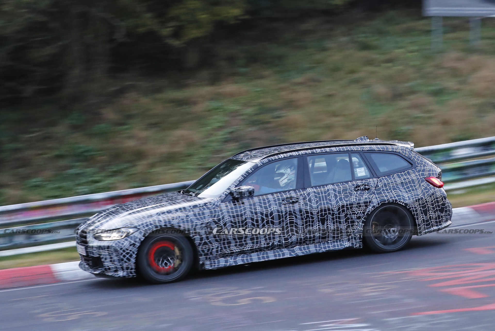 Check Out The 2023 BMW M3 Touring’s Brakes Glow As It Gets Pounded Around The ‘Ring