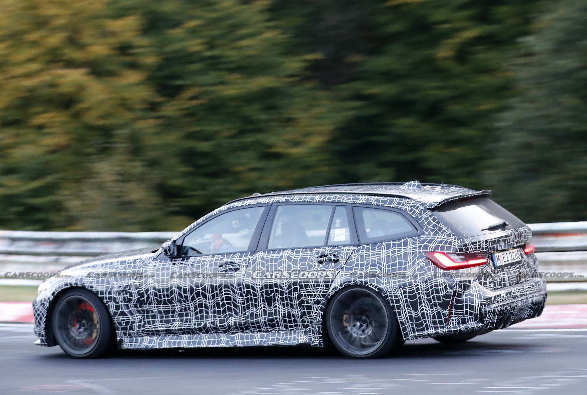 Check Out The 2023 BMW M3 Touring’s Brakes Glow As It Gets Pounded Around The ‘Ring