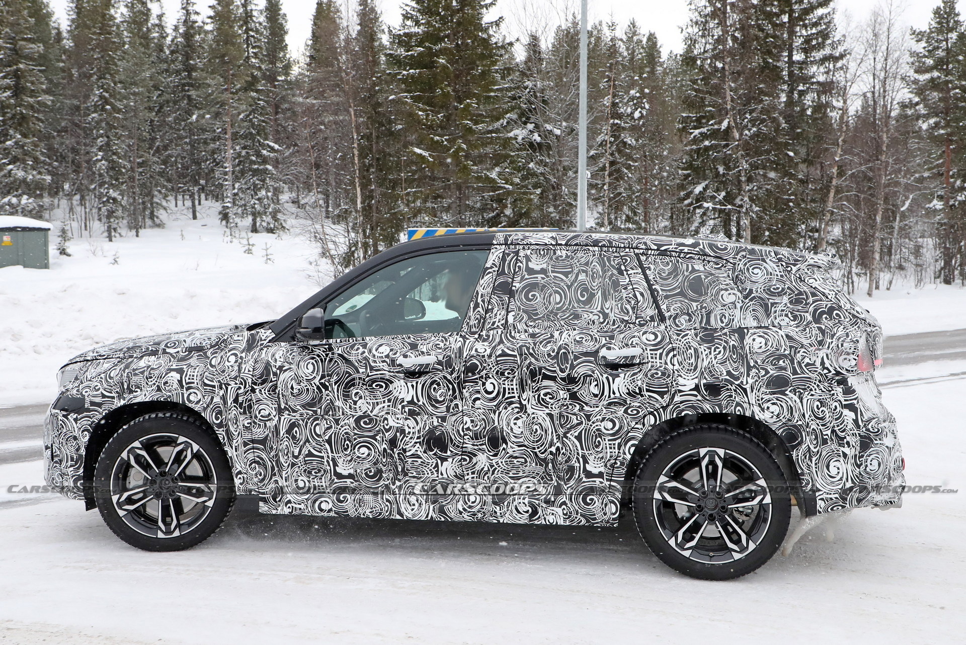 2023 BMW X1 M35i Spied With Quad-Tailpipes Powersliding In The Snow