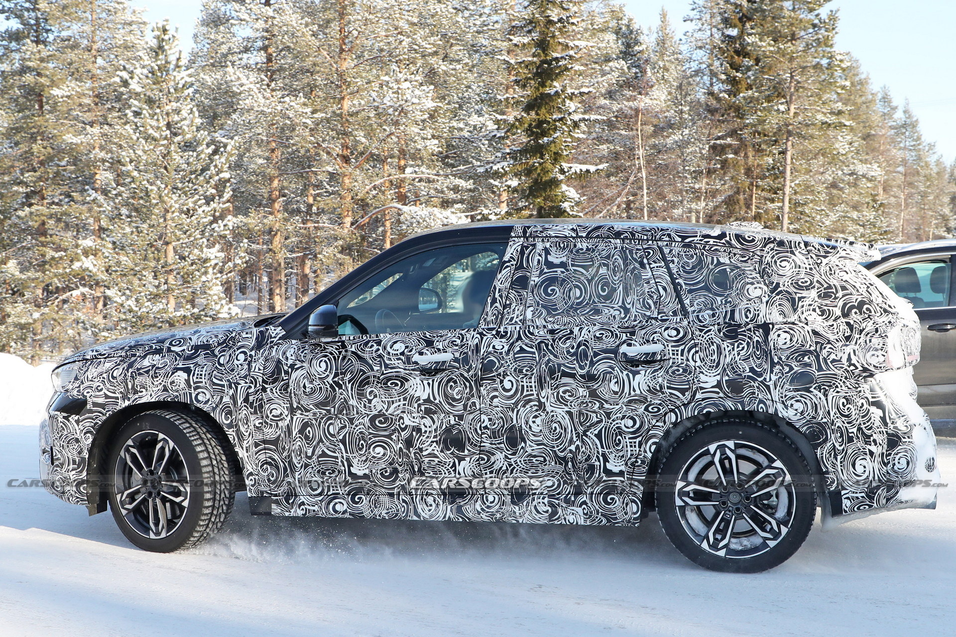 2023 BMW X1 M35i Spied With Quad-Tailpipes Powersliding In The Snow