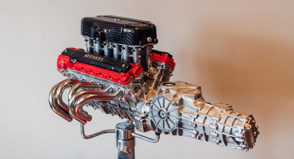  Each Of These 1/3 Scale Ferrari Engines Built Like The Real Ones Takes Over A Year To Create