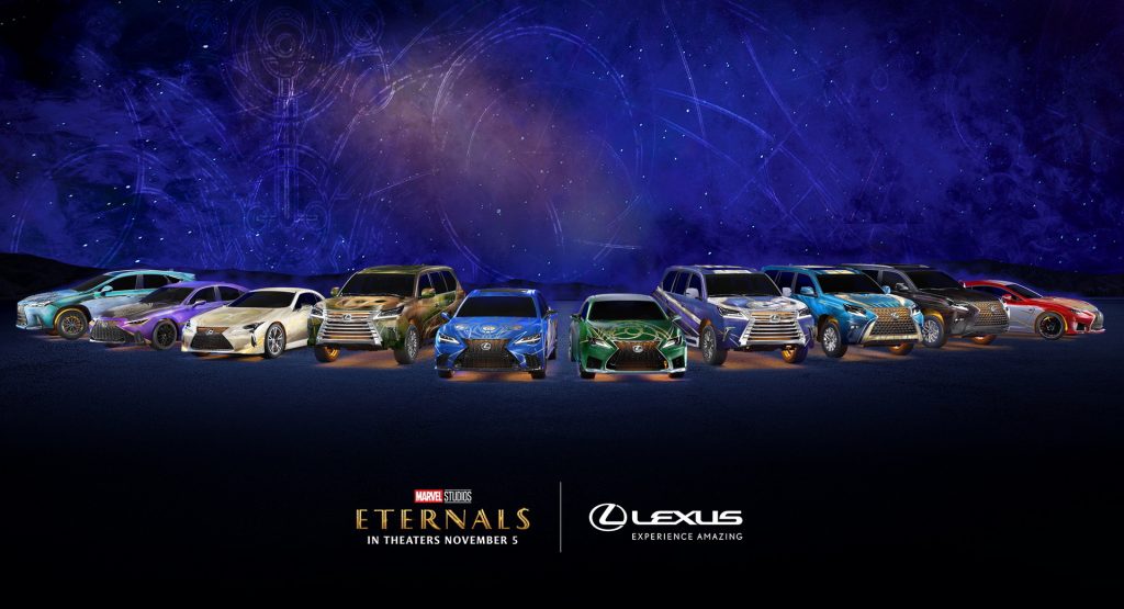  Lexus Dressed 10 Models With Custom Wraps For Each Of Marvel’s ‘Eternals’