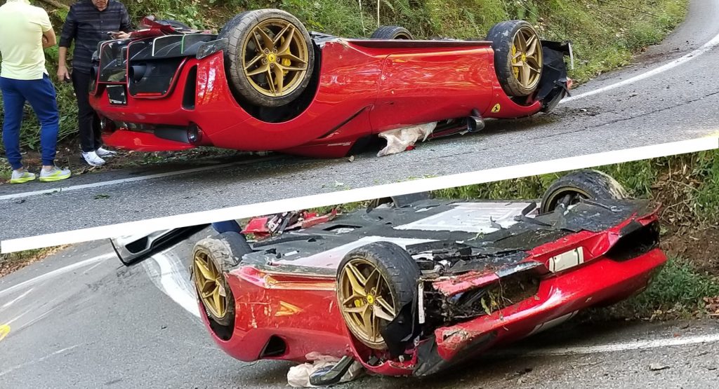 Ferrari 488 Pista Spider Wrecked On The Tail Of The Dragon