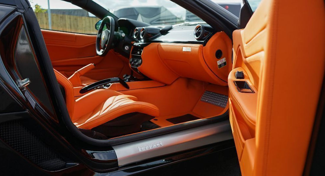 This Rare Ferrari 599 Aperta Has A Special Hermés Orange Interior