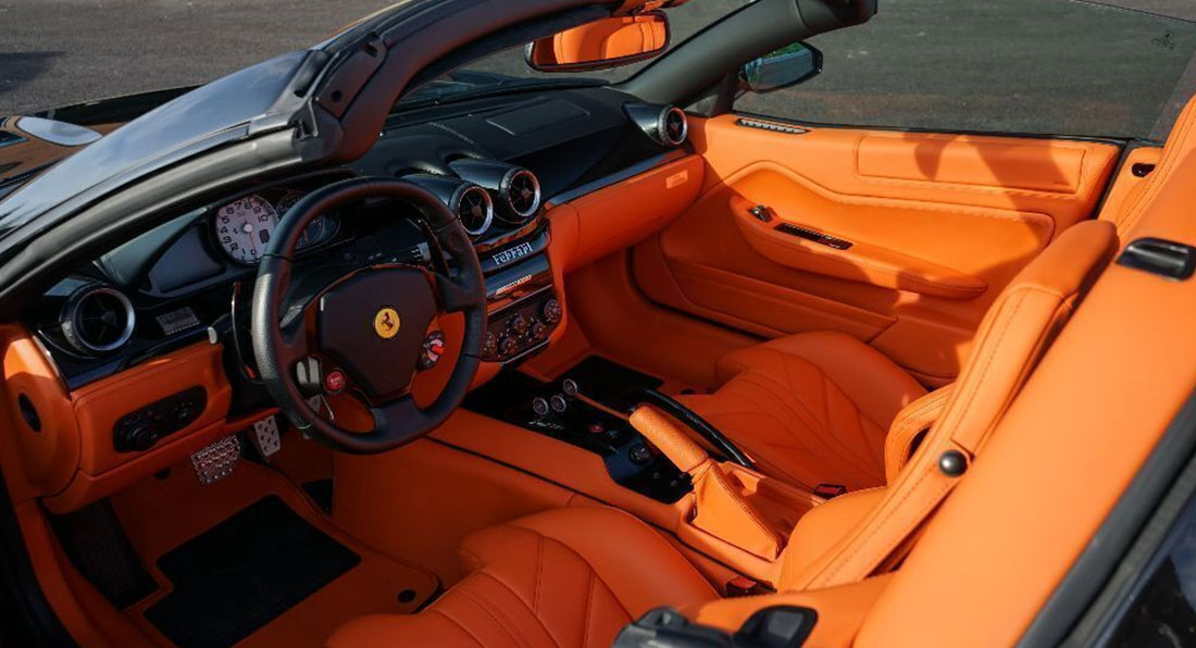 This Rare Ferrari 599 Aperta Has A Special Hermés Orange Interior