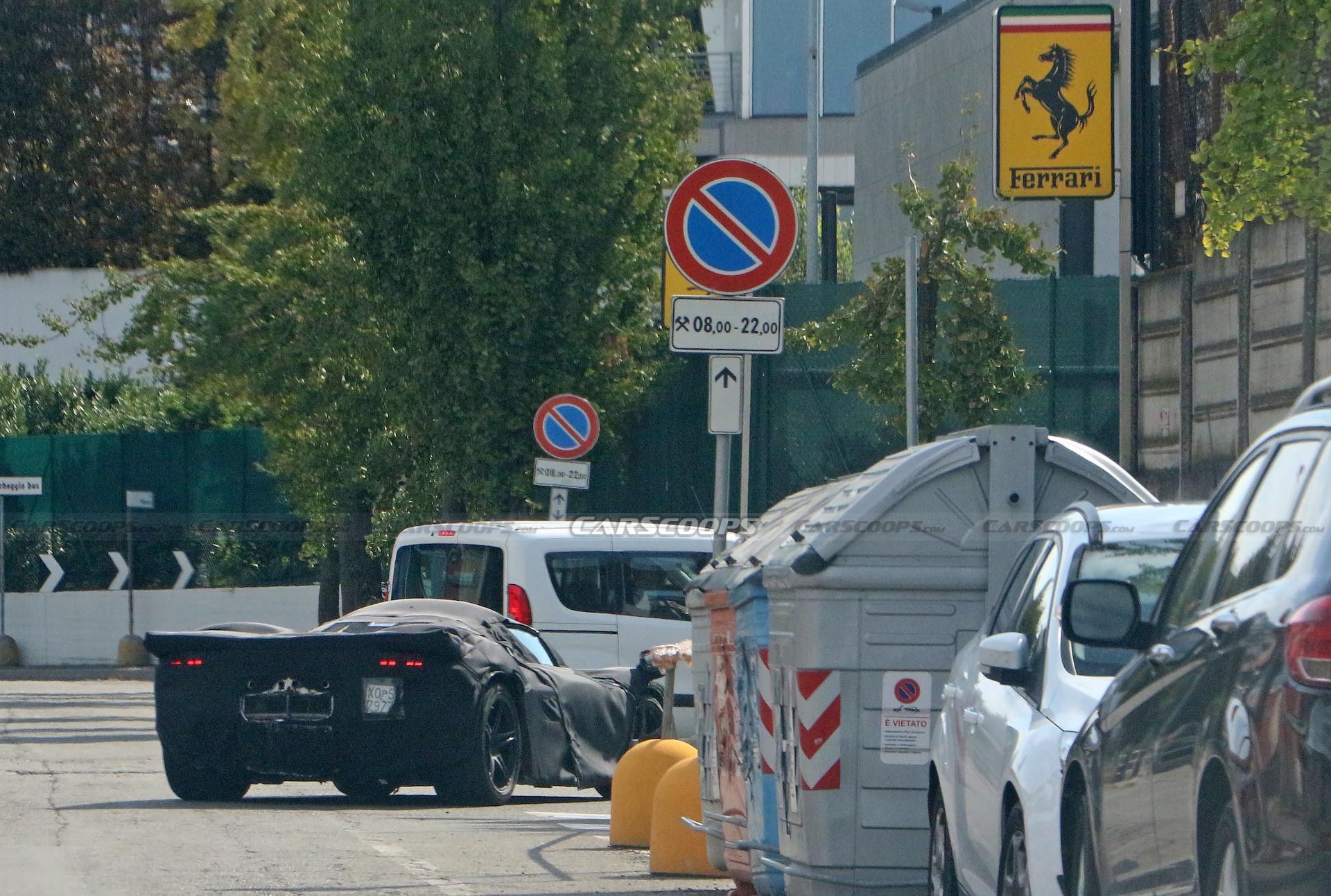Retro-Look Ferrari V12 Hypercar Spotted Again Ahead Of November Launch
