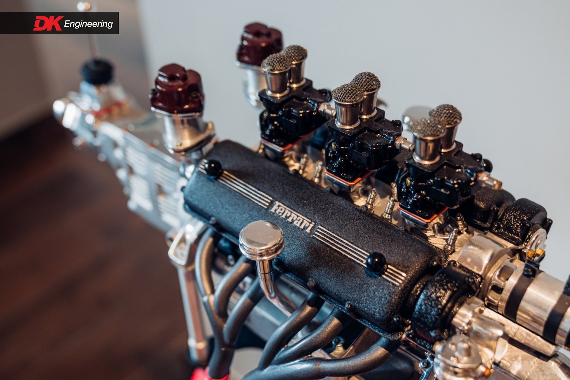 Each Of These 1/3 Scale Ferrari Engines Built Like The Real Ones Takes Over A Year To Create