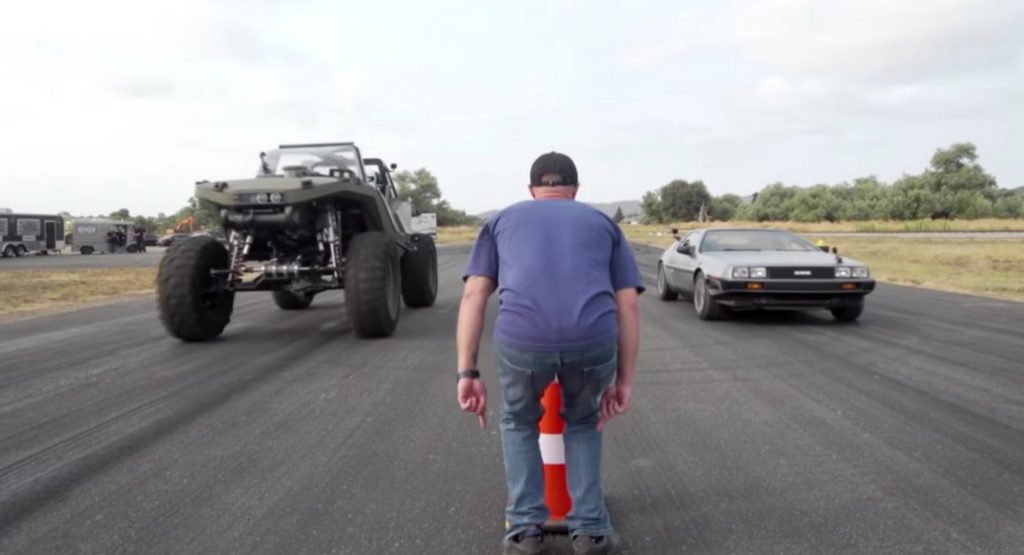  1,000 HP HALO Warthog Vs. 490 HP DeLorean Might Not Be As Clear Cut As You’d Imagine