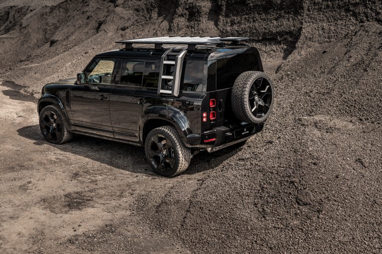 Heritage Customs Dresses The Land Rover Defender In All-Black Tuxedo ...
