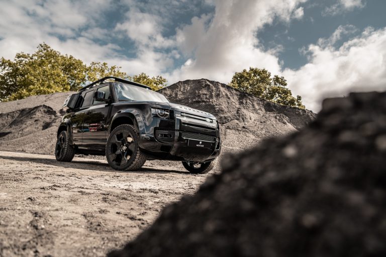 Heritage Customs Dresses The Land Rover Defender In All-Black Tuxedo ...