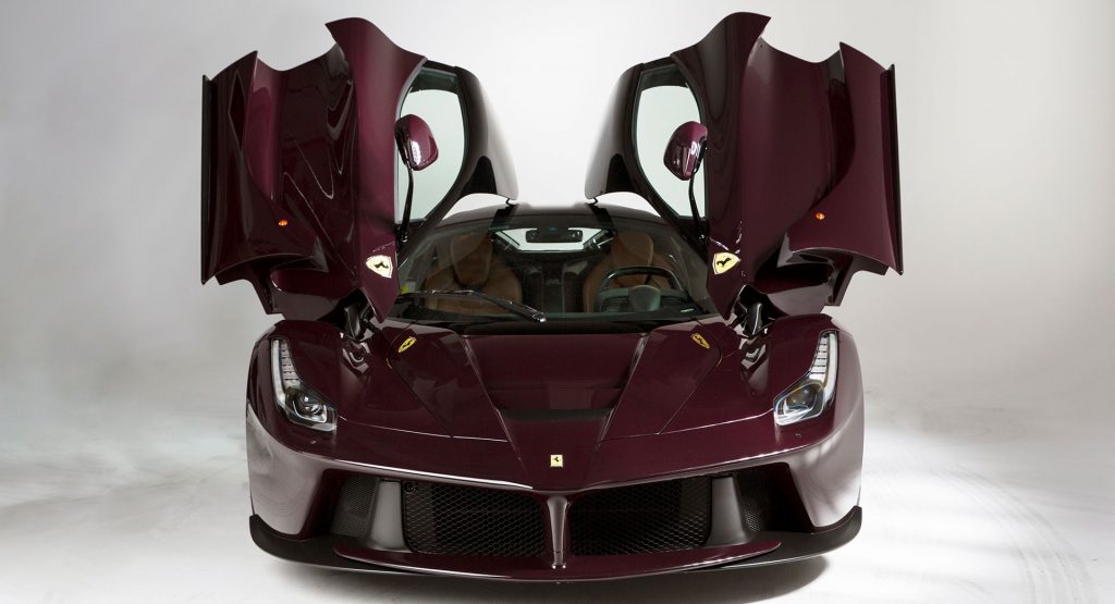  Special Order LaFerrari Painted In A Deep Red Wine Finish Is An Eye-Catcher