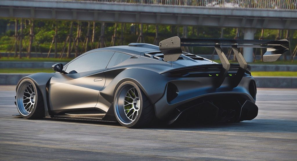  Lotus Emira Render Brings Hypercar Looks With Wide Body And Massive Rear Wing