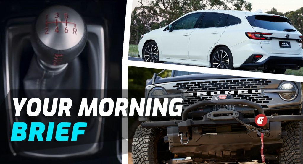 2023 Integra Gets A Manual, New WRX Wagon And Ford Bronco’s New Snorkel-Sporting Everglades: Your Morning Brief