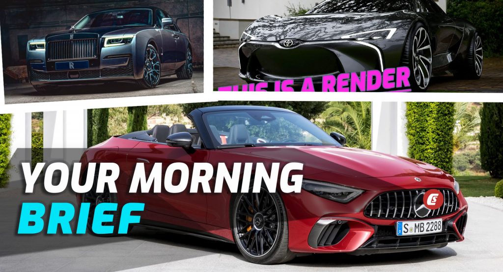  New Mercedes-AMG SL Breaks With Tradition, Rolls Royce Black Badge Wears Blackest Paint, And That Fake MR-2 Story: Your Morning Brief