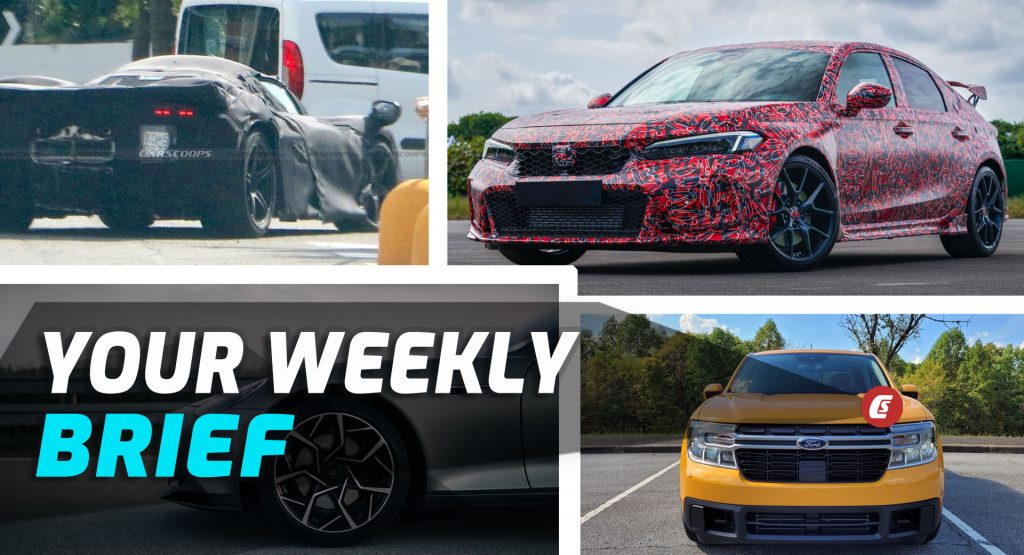  2022 Civic Type R Teased, New V12 Ferrari Spied, 2022 Ford Maverick Driven, And 600 HP Piech GT EV: Your Weekly Brief